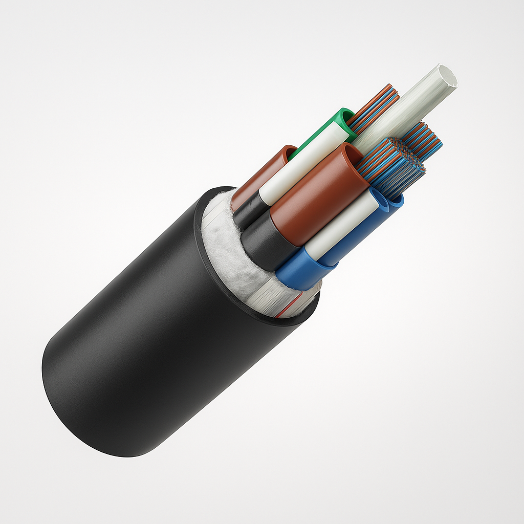 Dielectric 200μm Ultra High Density Rollable Ribbon Fiber Optic Cable